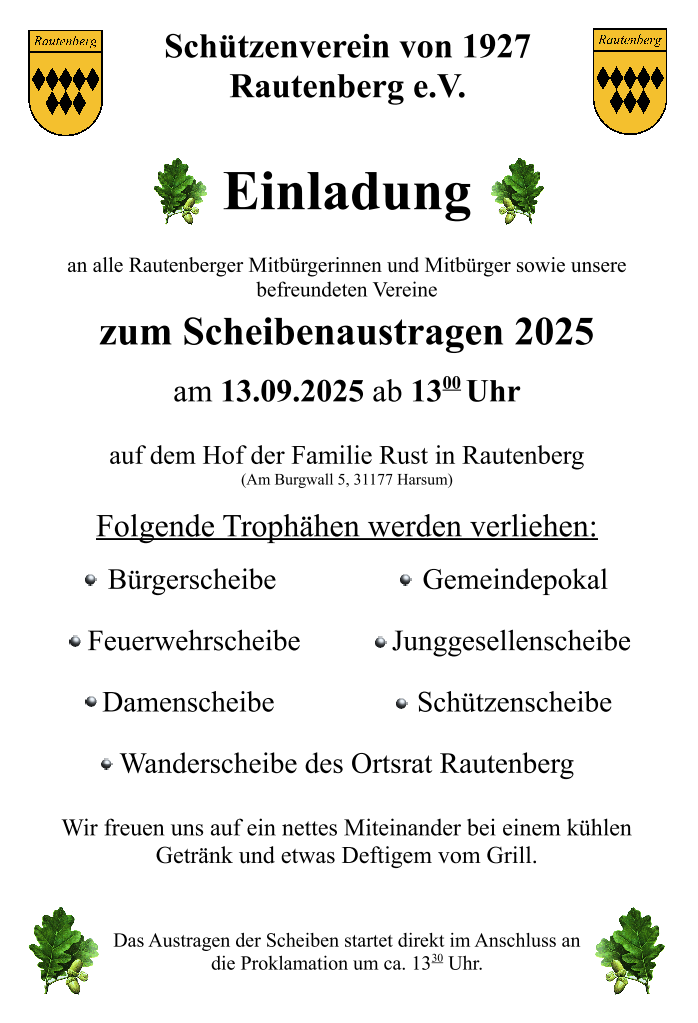 Einladung Scheibenaustragen 25