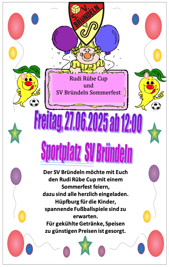Rudi Rübe Cup Sommerfest SV Bründeln